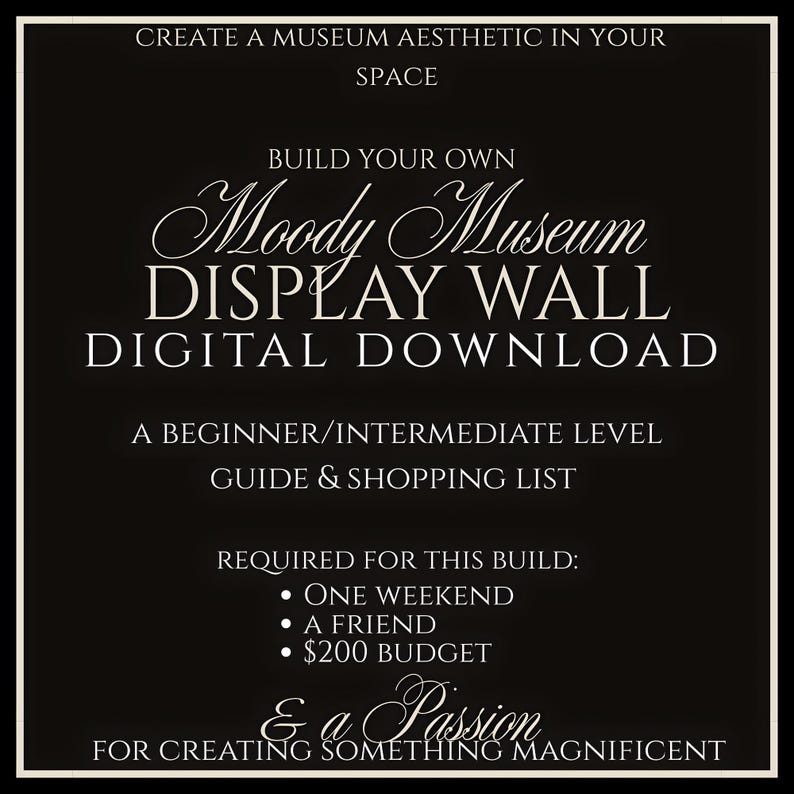 Build Your Own Moody Museum Display Wall Professional Gallery Design ...