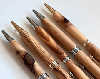 Wooden Pen | Doctor Bespoke Gift | Lawyer Premium Olive Wood Pen | Journalist Personalized Pen |  Engraved Wooden Pen | Minimalist gift