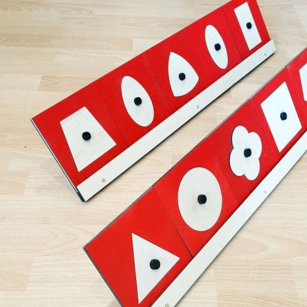 2 x  Holder for Montessori insets | Holder for wooden Montessori stencil |Education Montessori material | Learning Toys| Insets not included