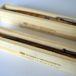 Handmade Wooden Pen Cedar wood Wooden packaging HandMade in Crete-Greece image 6