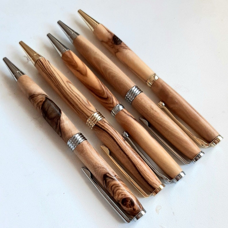 Wooden Pen Doctor Bespoke Gift Lawyer Premium Olive Wood Pen Journalist Personalized Pen Engraved Wooden Pen Minimalist gift image 1