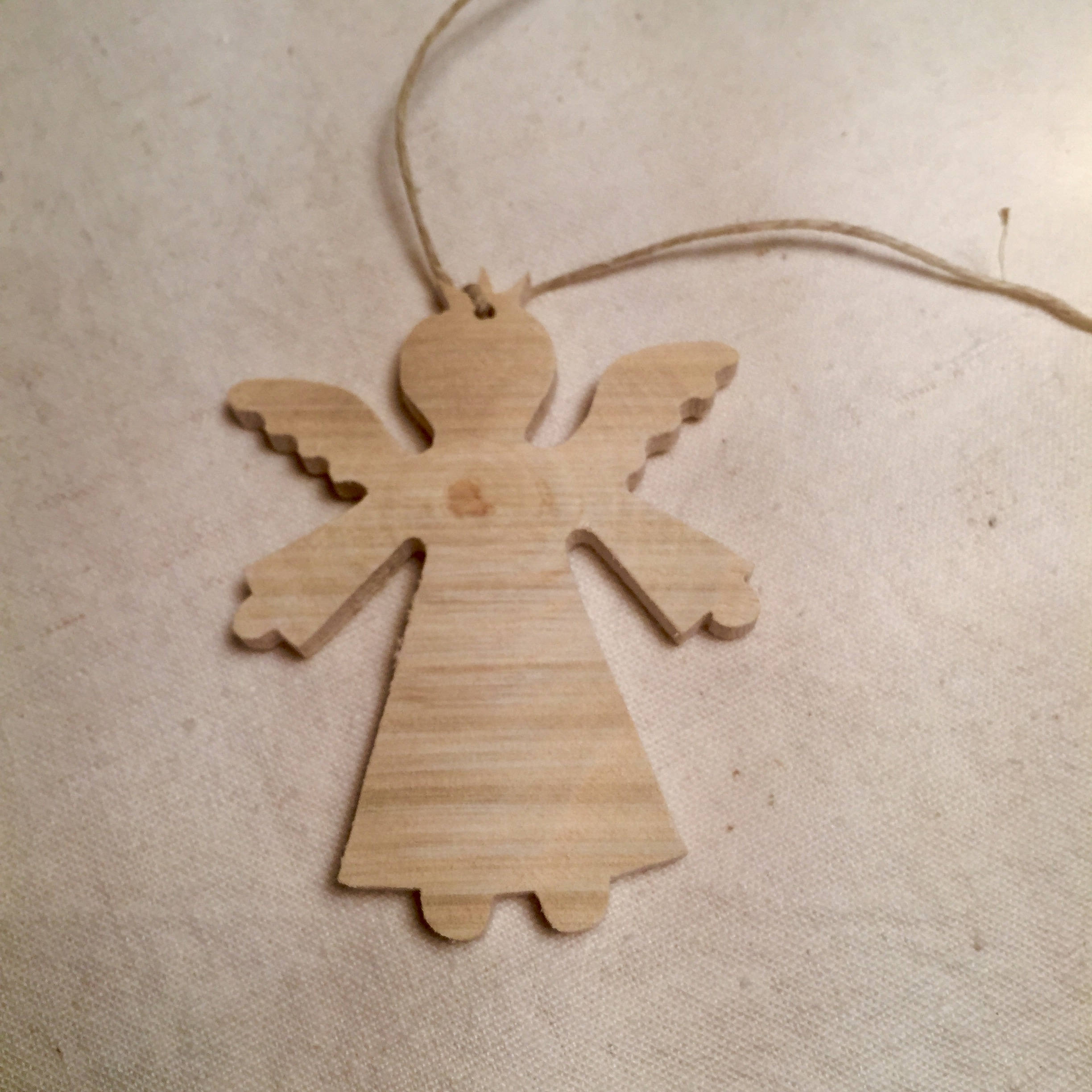 Décoration de Noël en Bois Platane Ange