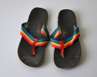 Vintage Spongebob Squarepants Flip Flops NWT NOS Deadstock Size 1112