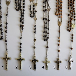 Crucifix Rosaries, Christ Lourdes, Vintage French Religious