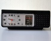 Vintage clock radio JAZ french clock 70S