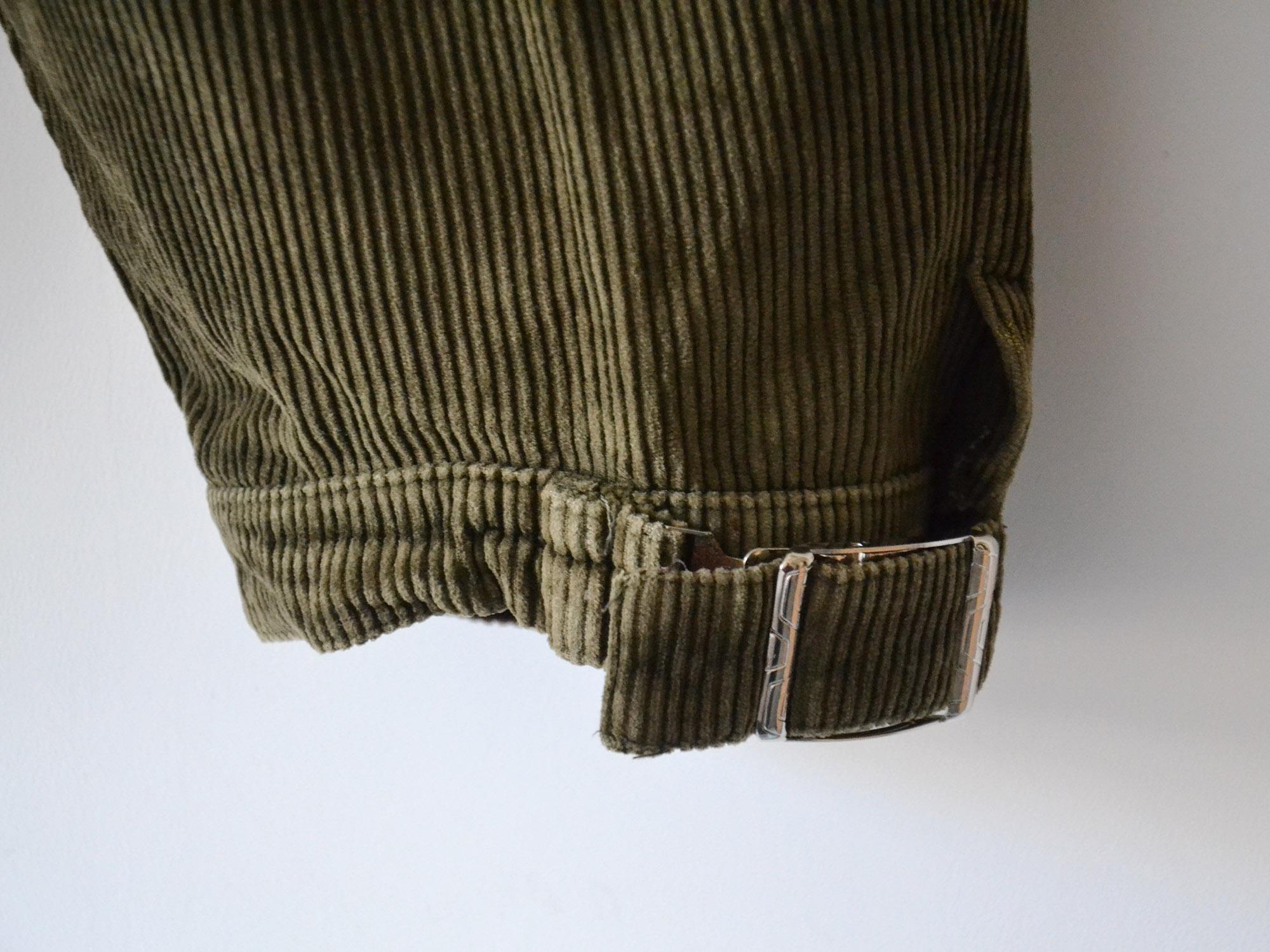 Pantalon D'équitation Vintage Jodhpurs Homme - Vert Olive Velours Côtelé - Taille 28 (Eur 40)
