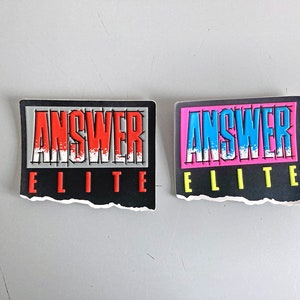 Set mit 2 Vintage-Abzeichen ANSWER Elite, großes Patch-Emblem-Abzeichen für Motorrad-Crossbekleidung