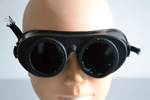 Vintage protective goggles / Welder goggles / gen… - image 2