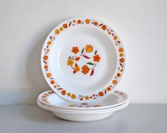 ARCOPAL 6枚セット 深皿 ピンクローズコレクション - ヴィンテージ