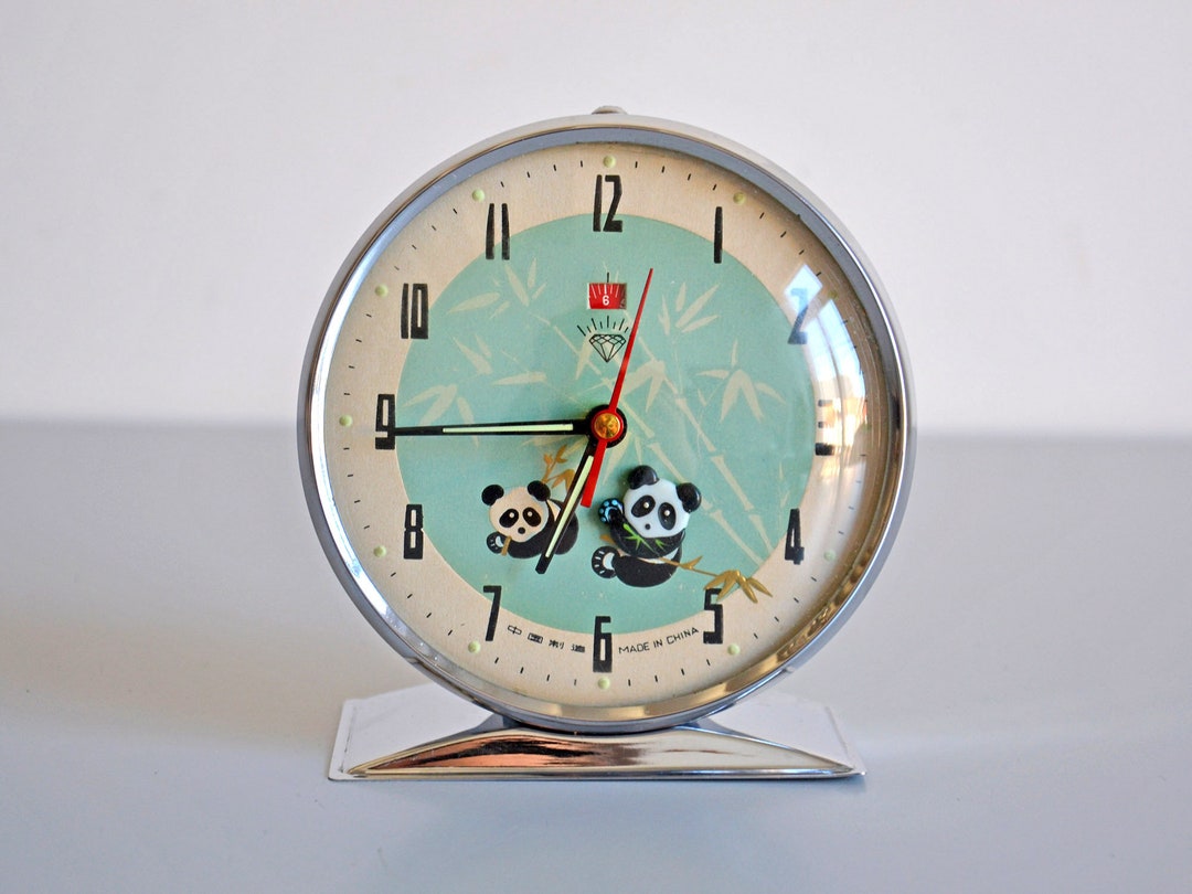 Vintage Mechanical Animated Panda Clock in Working Condition. - Etsy