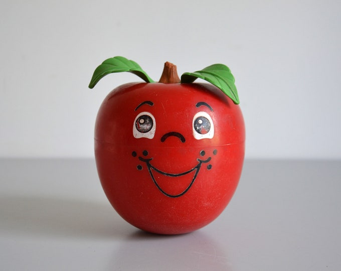 FISHER PRICE Happy Apple Musical Apple / Bath Toy / 70s Etsy
