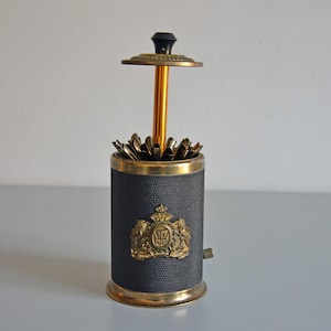 Vintage French Mechanical Cigarette Dispenser, cigarettes storage box 60-70s by Keiwa
