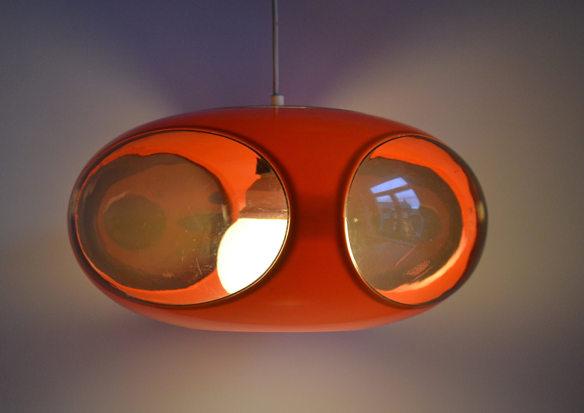 Suspension plafonnier vintage UFO space age Luigi Colani / lampe