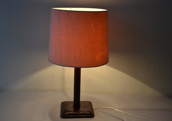Leather cheap lamp base