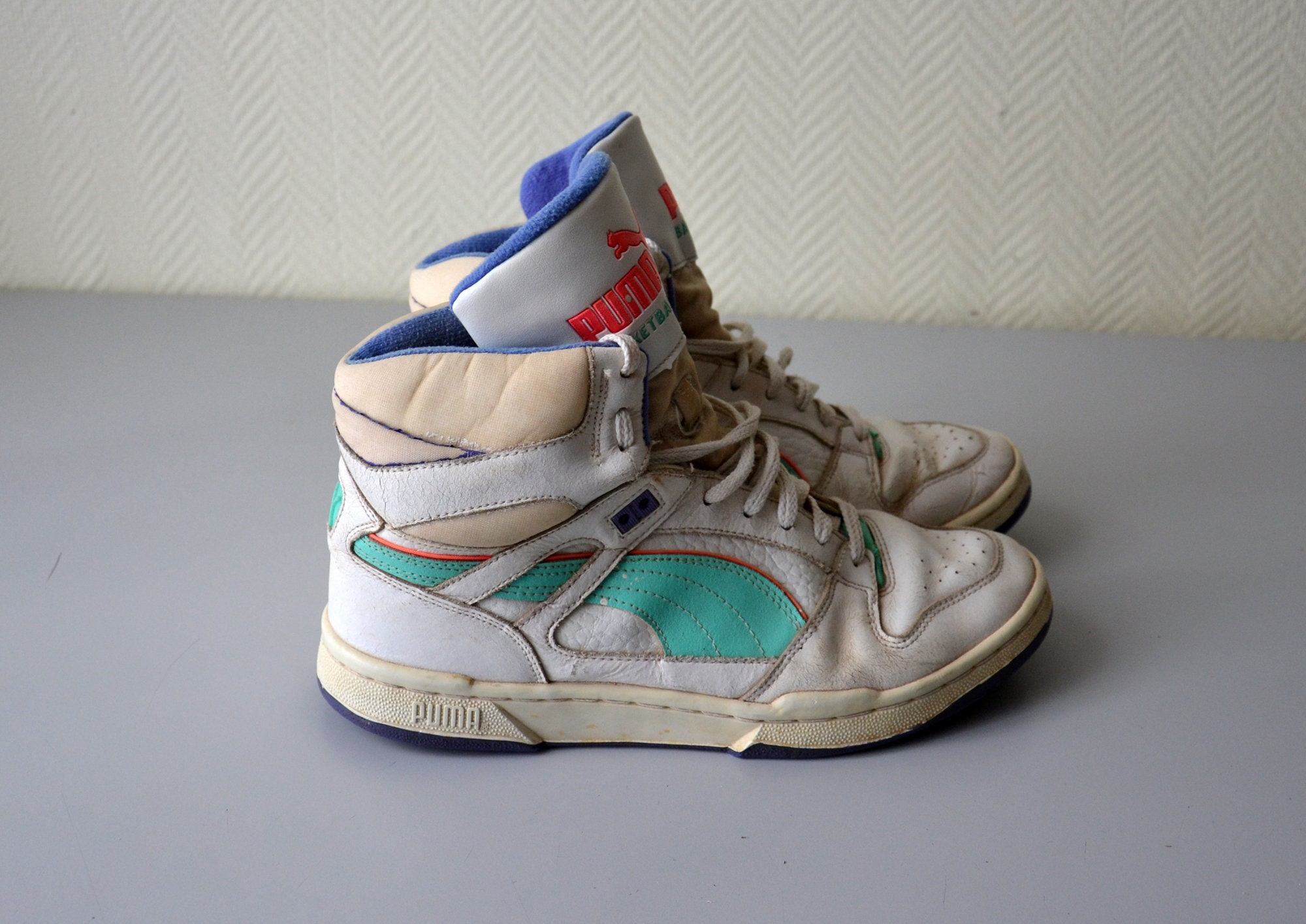 vtg 80s PUMA CASUALS GARDA SNEAKERS RETRO TRAINERS uk 8 | #168823059