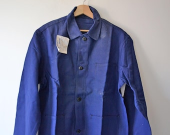 Adolphe Lafont Work Jacket, Size L, Indigo Blue, Size 52/54