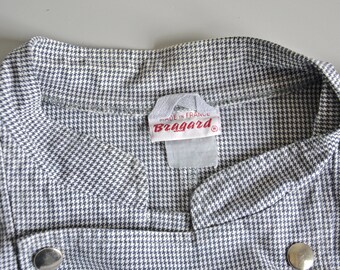 Veste Blouse De Travail Bragard Vintage - Noir - Taille M - Fabriquée à Épinal - France - Neuf Sans étiquette