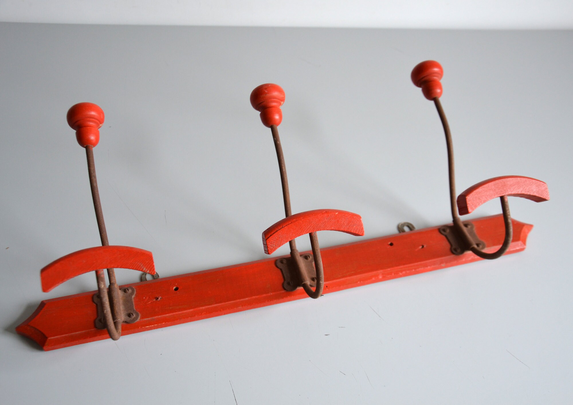 Red coat hooks sales