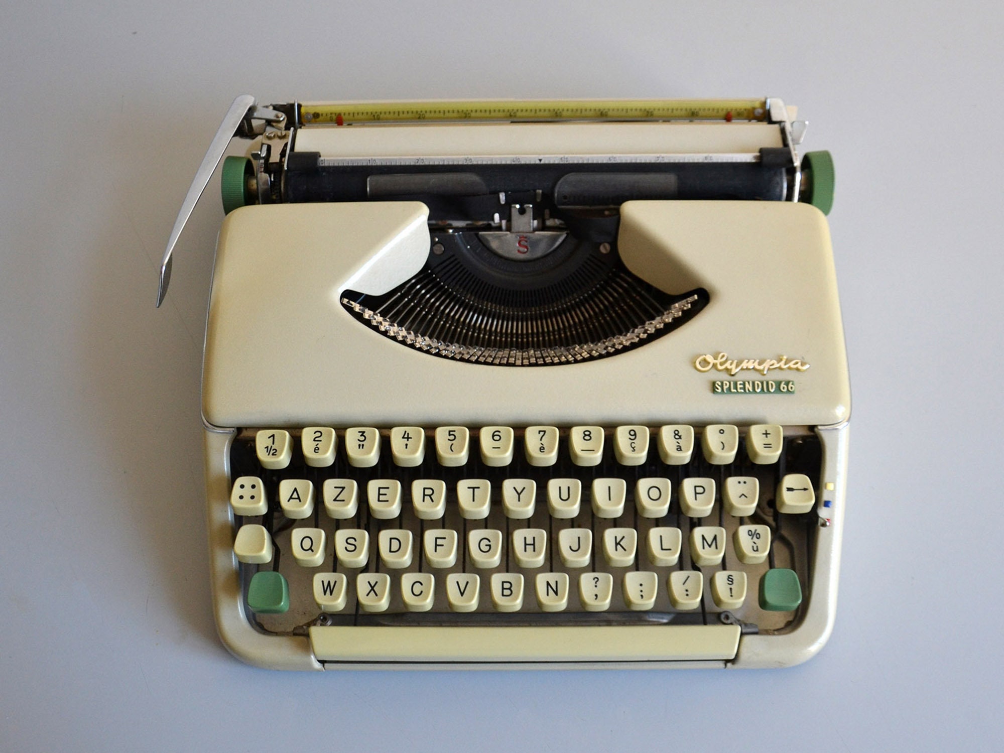 Machine à Écrire Vintage Olympia Splendid 66/Décoration Bureau Années 60