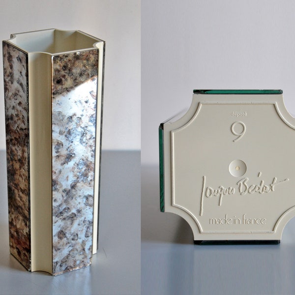 Jacques Bédat N9 mirror effect vase, Georg Jensen design, vintage modernist decoration from the 70s
