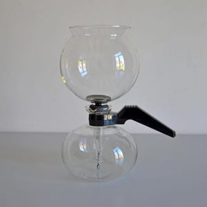 Vintage cafetiere KAFINO, Vacuum coffee maker Coffee siphon, glass siphon coffee brewer, capacity 8 cups