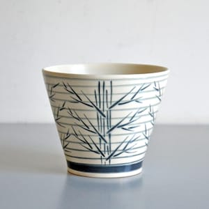 Maceta de cerámica vintage de los años 60, Royal Sphinx Maastricht, diseño asiático.