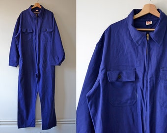 vintage Größe M travail französische creusot Arbeitskleidung le Jahre Klempner S.A.V.O Mechaniker bleu 1960er Coveralls de