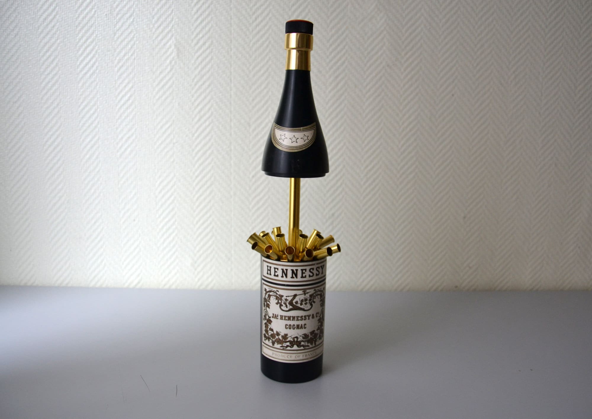 hennessy bottle cigarette dispenser Vintage French Cigarette Dispenser Cognac HENNESSY France / Musical Box