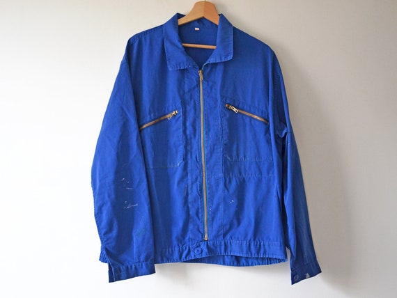 Vintage French Work Jacket ADOLPHE LAFONT Cyclist Zipped - Etsy