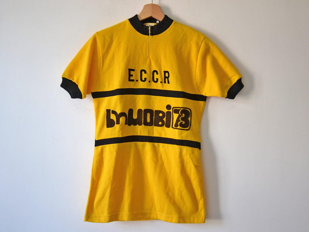 Vintage Tricots Du Rocher Knit Cycling Jersey Made In France