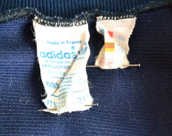 Veste Bomber ADIDAS Ventex Vintage Années 80 - Made In France, Taille L, Deadstock !
