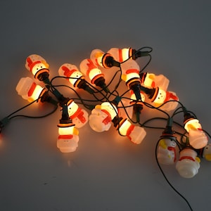 Vintage light string lamp snowman, Christmas Lights Decor, X&#39;mas decoration lamp, Christmas tinsel