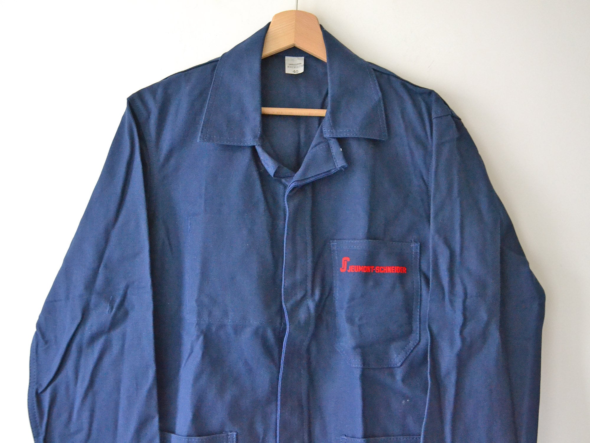 70s EURO VINTAGE FRENCH WORKER ボロジャケット Vintage 70s 80s French Workwear Men's Blue Chore Utility