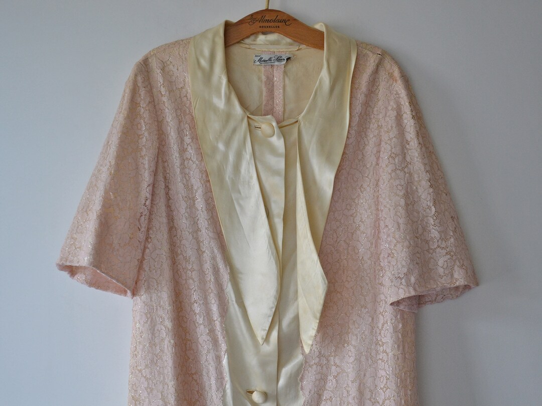 Long Sixty Dress Pink Retro Print main image 1
