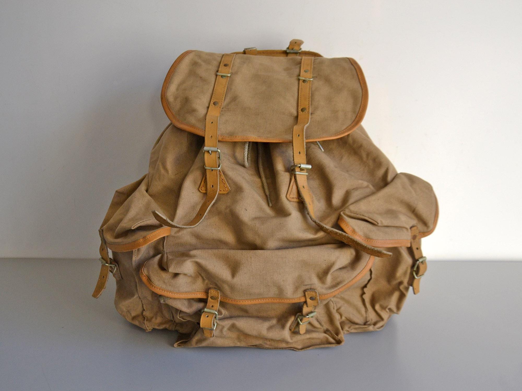 Army Backpack Original French Military Vintage Surplus