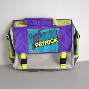 Sac de sports PATRICK vintage, cartable années 90