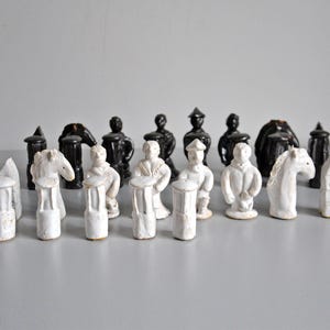 Jeu d'échecs provençal atisanal en poterie - Décoration