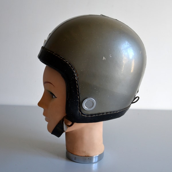 Vintage Motorcycle Helmet Benor, moped, Vespa Helmet 50s