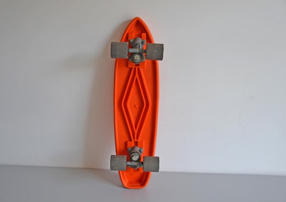 Vintage Orange Skateboard, 70s Cruiser Skateboard - Etsy