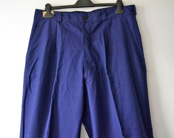 La Biche Cinch Belt Back Work Pants Moleskine Moleskin