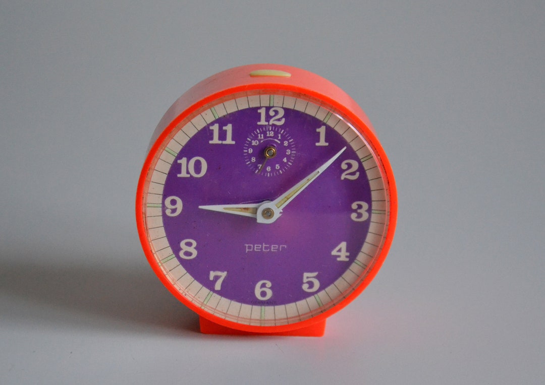 Vintage Alarm Clock Clock PETER German Mechanical Alarm Etsy