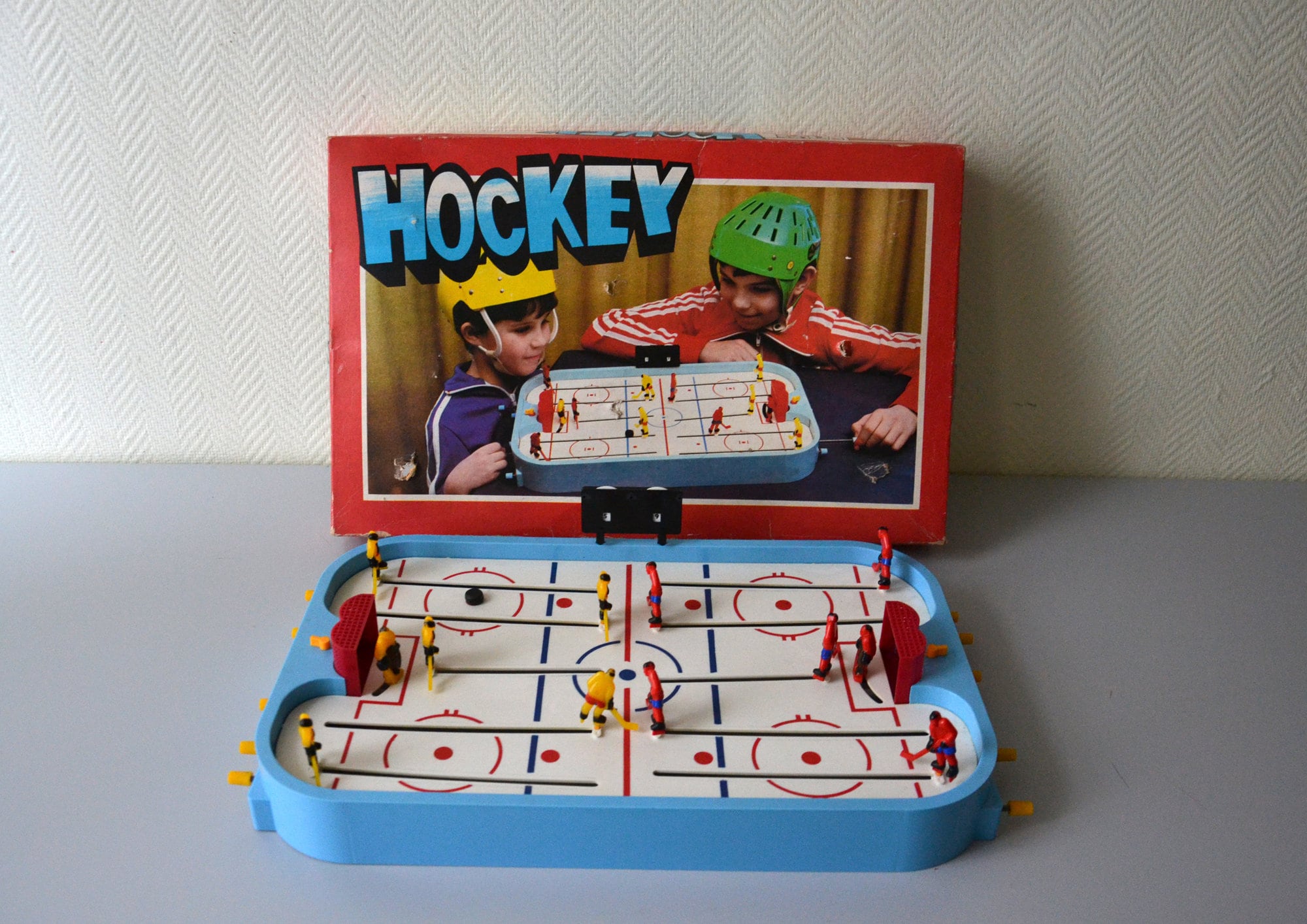 Vintage HOCKEY table game for 2 players / original 80's Etsy