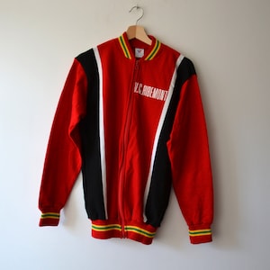 Vintage cycling jacket, French cycling windstopper zip jacket TRICOTS DU ROCHER, size M