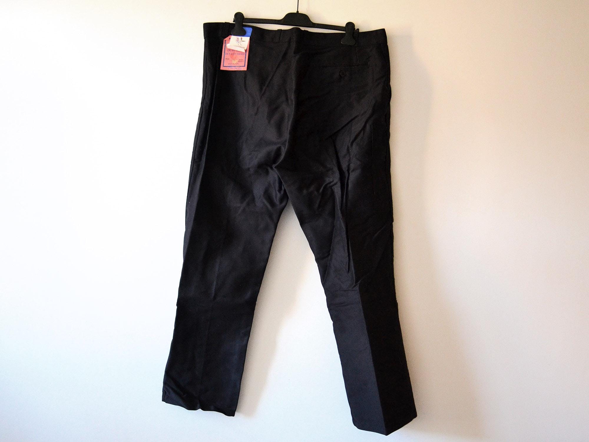 New Deadstock 1950/60s Black Moleskin Work Chore Pants