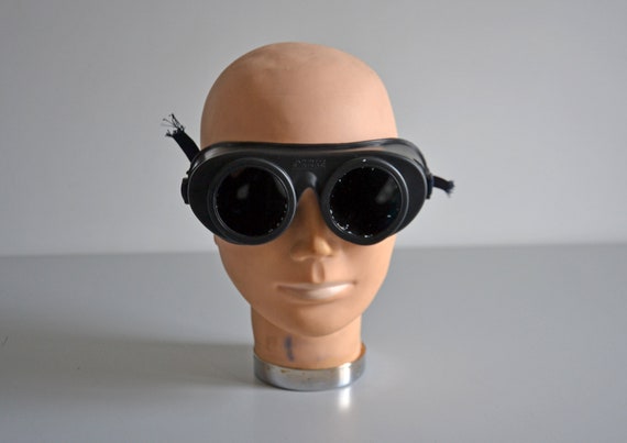 Vintage protective goggles / Welder goggles / gen… - image 1