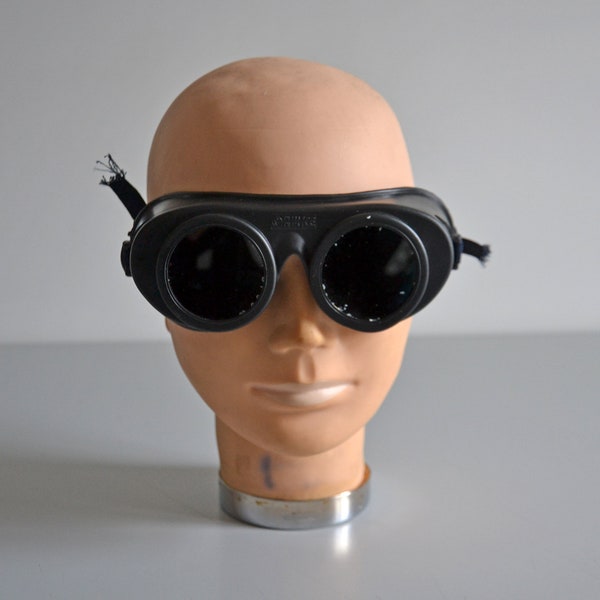 Lunettes de protection vintage / lunettes de soudeur / authentique lunettes rondes COSPLAY STEAMPUNK