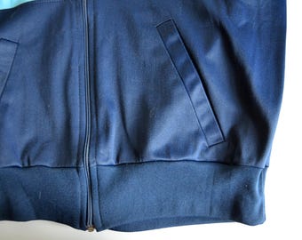 Veste Bomber Vintage Adidas Ventex Des Années 80 - Taille L - Made In France - Occasion Très Bon état