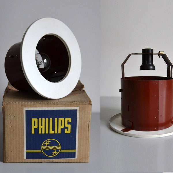 PHILIPS Industrie-Spotlampe / Vintage-Lampe aus den 70er Jahren