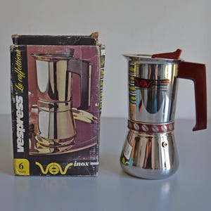 Vintage COFFEE MACHINE VEV, Italian Espresso coffee maker in mint conditiob