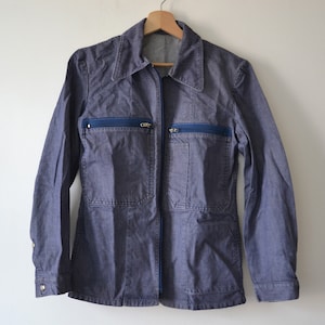 French national navy work jacket Brest, vintage 70s jacket, size M
